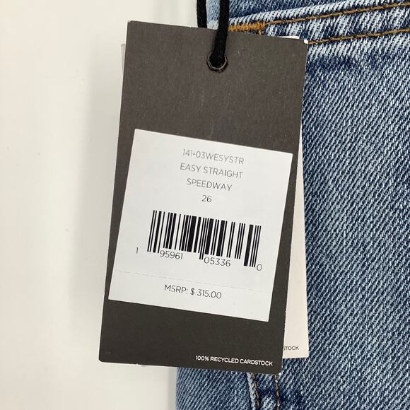 NEW! RE/DONE Levi's Easy Straight Size 26 Speedway jeans $315 msrp G18-3 - Picture 6 of 10